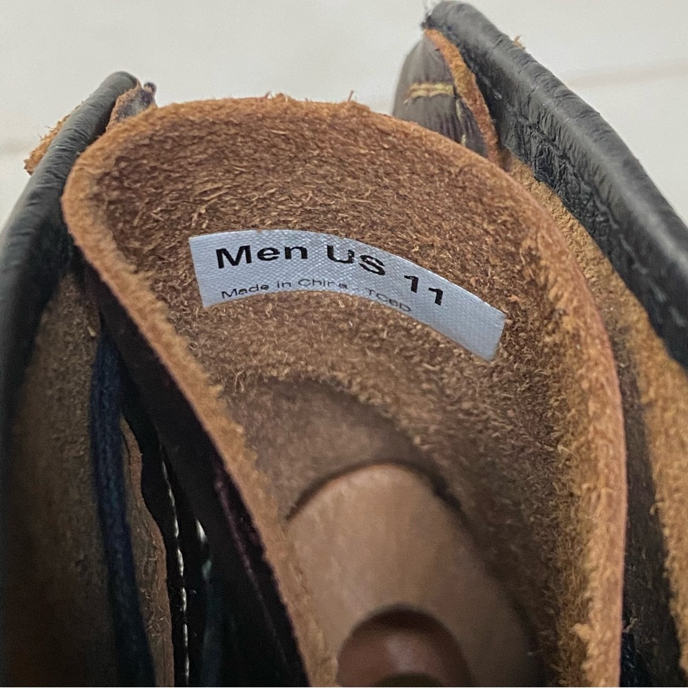 Vans Brown High-Top Sneakers Premium Leather Casual - Picture 10 of 12
